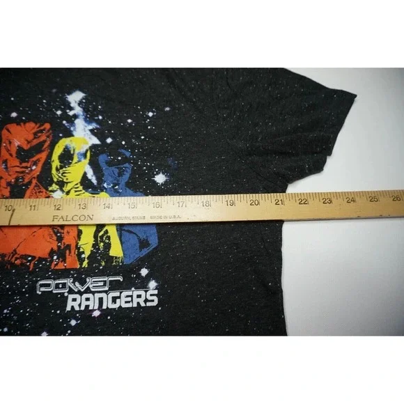 Saban's Power Rangers Movie Men Large Black Nep Bioworld T-Shirt NEW - Picture 9 of 11